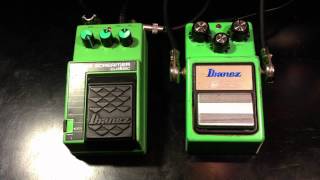 Vintage Ibanez Tube Screamer TS9 vs TS10 [upl. by Levitt]