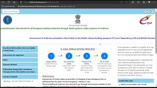 How To Apply eAyush Visa For India Step By Step Full Information [upl. by Nomor597]