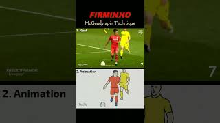 Firminho McGeady Spin Technique Real vs Animation [upl. by Cletis]