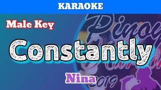 Constantly by Nina Karaoke  Male Key [upl. by Oloap761]