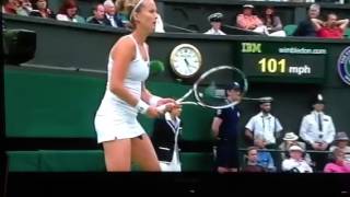 Wardrobe malfunction at Wimbledon Johansson [upl. by Gnal]