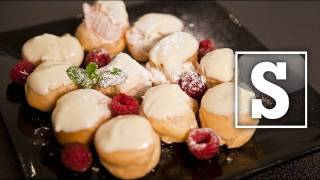 WHITE CHOCOLATE PROFITEROLES RECIPE  SORTED [upl. by Becket202]