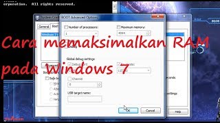 cara memaksimalkan RAM pada Windows 7 [upl. by Mw]