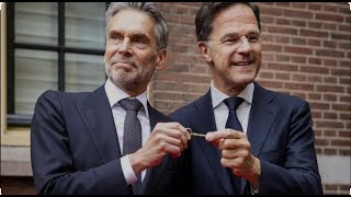 Mark Rutte’s laatste woorden aan Schoof ‘Sterkte’ bij het opruimen van zijn puinhoop [upl. by Leryt]