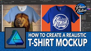 How To Create A TShirt Mockup in Affinity Designer [upl. by Kunz]