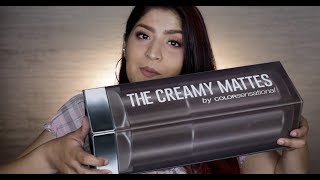 Maybelline Creamy Matte Lipstick Review In Hindi  35 Shades Swatches  Shreya Jain [upl. by Colvin]