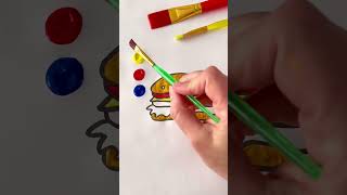 Paint amp Learn Colors kids kidslearning kidsactivity painting educationalplay sensoryplay art [upl. by Aihsenet]