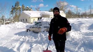 Final Clean Up 5 Feet of Snow in 72 hours Buffalo NY [upl. by Knapp]