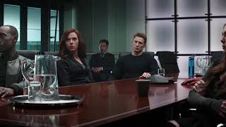 The Sokovia Accords Scene in Hindi  Captain America Civil War [upl. by Toffic]