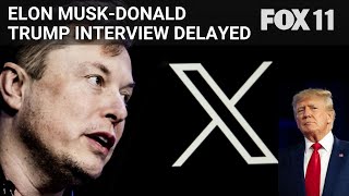 Live stream for Elon MuskDonald Trump interview crashes [upl. by Ydieh]