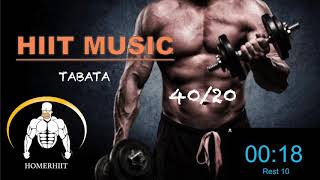 HIIT MUSIC  4020 🔥🔥 HIP HOP AGGRESSIVE 🔥🔥 TABATA SONGS [upl. by Alyks]