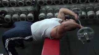 Bent Arm Barbell Pullover  Lat Exercises [upl. by Atalie635]