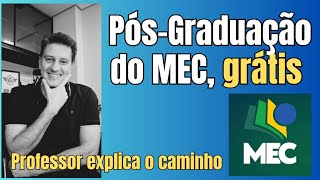 PÓSGRADUAÇÃO FAÇA ESPECIALIZAÇÃO GRÁTIS  RECOMENDADA PELO MEC  Entenda como ter a pós [upl. by Srevart]