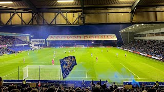 Oldham Athletic fans at home vs Hartlepool United 301223 [upl. by Egidius]