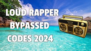 LOUD RAPPER MUSIC BYPASSED Roblox Ids WORKING 2024 [upl. by Atiuqcaj761]