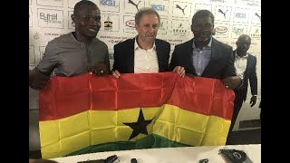 GFA appoints Milovan Rajevac as new Black Stars head coach [upl. by Enawtna]