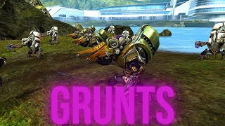 Marines vs Grunts  HALO REACH AI Battle MCC Forge [upl. by Cassandry]