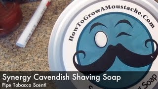 Synergy Cavendish Shaving Soap  Lather Review [upl. by Felisha]