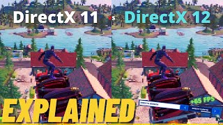 PRUEBA DE ALTO RENDIMIENTO EN FORTNITE DIRECTX 11 vs DIRECTX 12 CUAL DA MAS FPS [upl. by Welby]