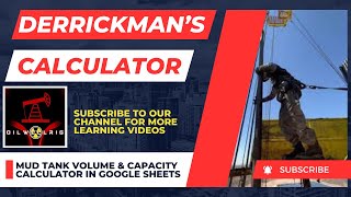 How to calculate mud tank volume in excel  Derrickman s calculator  Well control Formula [upl. by Worth553]