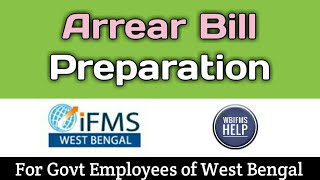 How to generate arrear bill on wbifms [upl. by Akinam]