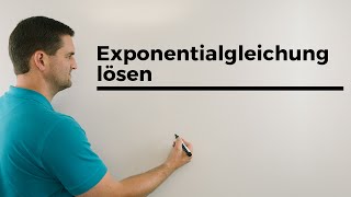 Exponentialgleichung lösen Gleichungen lösen Logarithmus log  Mathe by Daniel Jung [upl. by Trahurn]