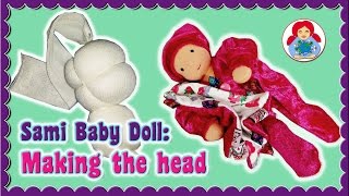 DIY  How to make a Waldorf cloth doll head Step by Step • Sami Dolls Tutorials [upl. by Franzoni]