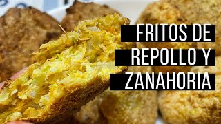 Fritos de Repollo y Zanahoria en AIRFRYER Receta saludable SIN ACEITE [upl. by Mraz346]