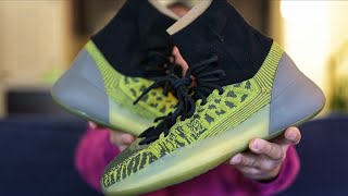 YEEZY BSKTBL KNIT “ENERGY GLOW” REVIEW amp ON FEET [upl. by Gershom]