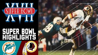 Super Bowl XVII  Miami Dolphins vs Washington Redskins [upl. by Niltyak535]