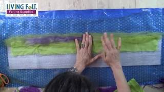 Nuno Felting Tutorial  Part 1 of 4 [upl. by Arres]