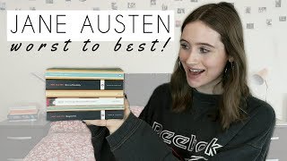 Jane Austen Books Ranked from WORST to BEST [upl. by Amehsyt]