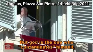 Papa Francesco Udienza Generale del 14 febbraio 2021 Dio si è contaminato Dio si è fatto peccato [upl. by Benisch434]