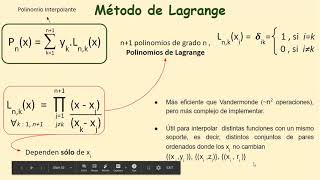 Interpolación 3 Lagrange [upl. by Barbra]