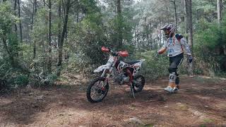 M2R RSR 125cc  140cc Dirt Bike Launch Action Video [upl. by Damalus]