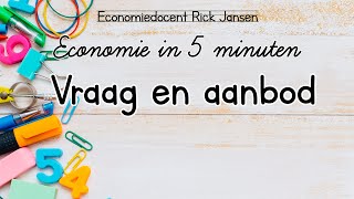 Economie in 5 minuten Vraag en aanbod uitleg EXAMENTRAINING [upl. by Cassi]