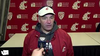 WSU Football Roc Bellantoni after practice 112619 [upl. by Mit]