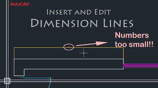 AutoCAD Basics  Edit Dimensions Simple Tutorial PART 1 [upl. by Anned]