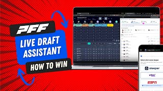 Dominate Fantasy Football Drafts with the PFF Live Draft Assistant [upl. by Ytsirhk140]