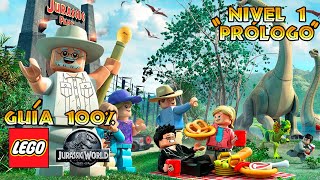 Lego Jurassic World Guía 100  Nivel 1 Prólogo [upl. by Baun]