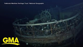 Exclusive look at the discovery of historic ship Endurance l GMA [upl. by Ysor291]