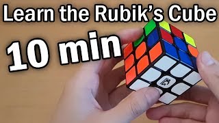 Learn How to Solve a Rubiks Cube in 10 Minutes Beginner Tutorial [upl. by Nelyag]