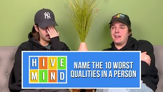 Guessing The 10 Worst Qualities In A Person [upl. by Goldi]