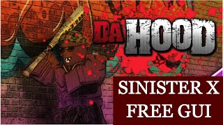 ROBLOX  DA HOOD  FREE SINISTER X  OP GUI [upl. by Nguyen932]