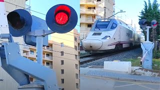 Salou Sangulí Resort Railway Crossing Catalonia [upl. by Inan]