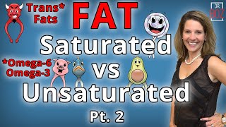 Understanding Fat Saturated vs Unsaturated Pt 2  Dr Boz [upl. by Ennairam]