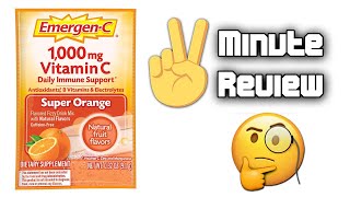 The 2 Minute Review  EmergenC 1000mg Vitamin C Powder [upl. by Adekam]