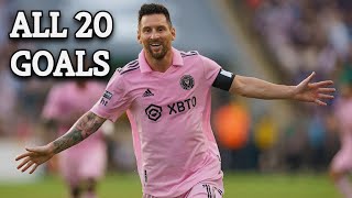 Lionel Messi  All 16 Goals amp Assists for Inter Miami [upl. by Hodosh131]