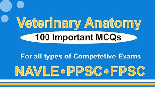 Veterinary Anatomy Important MCQs with Answers  NAVLE  PPSC  FPSC  Vet Competitive Exams [upl. by Artaed166]