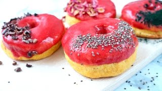 Baked sweet potato donuts vegan  Good after Food [upl. by Nosnev]